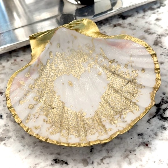 Hand Crafted Other - Hand Crafted Valentine Trinket Shell Dish
